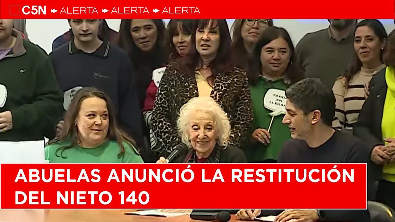 ABUELAS de PLAZA de MAYO ANUNCIÓ la RESTITUCIÓN del NIETO 140