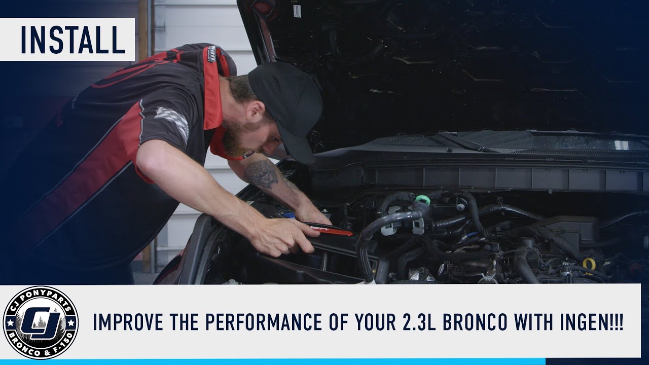 Installing a Injen Evolution Cold Air Intake on 2021+ Ford Bronco 2.3L!