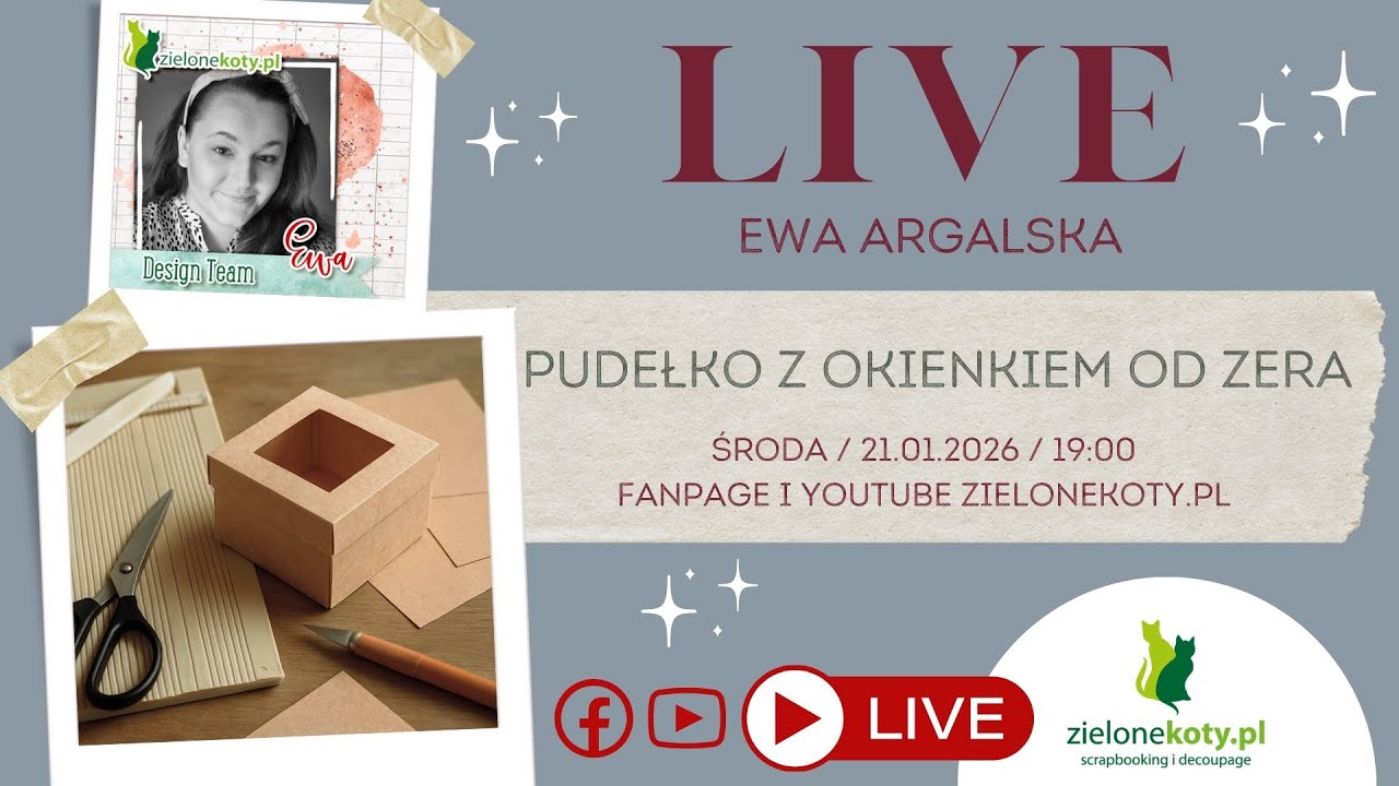 Pudełko z okienkiem od zera | LIVE z Ewą Argalską