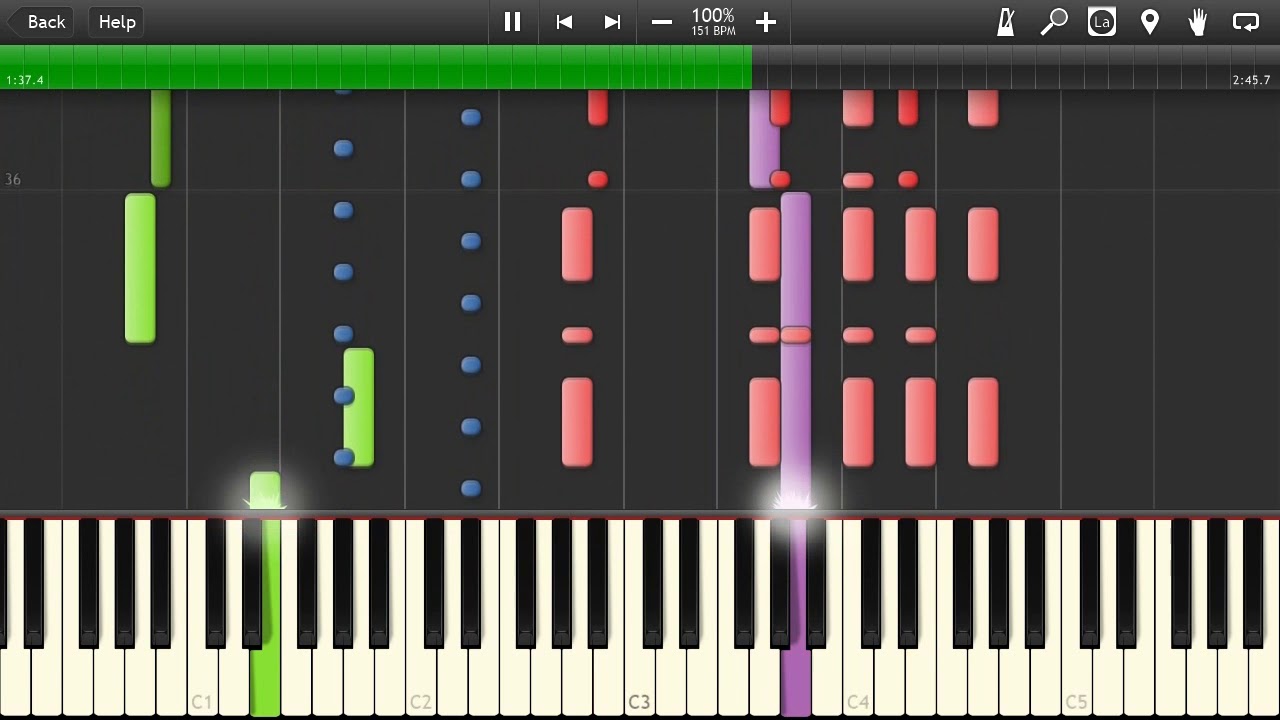 Jaws of a Scorched Earth - Castlevania: Order of Ecclesia [Synthesia]