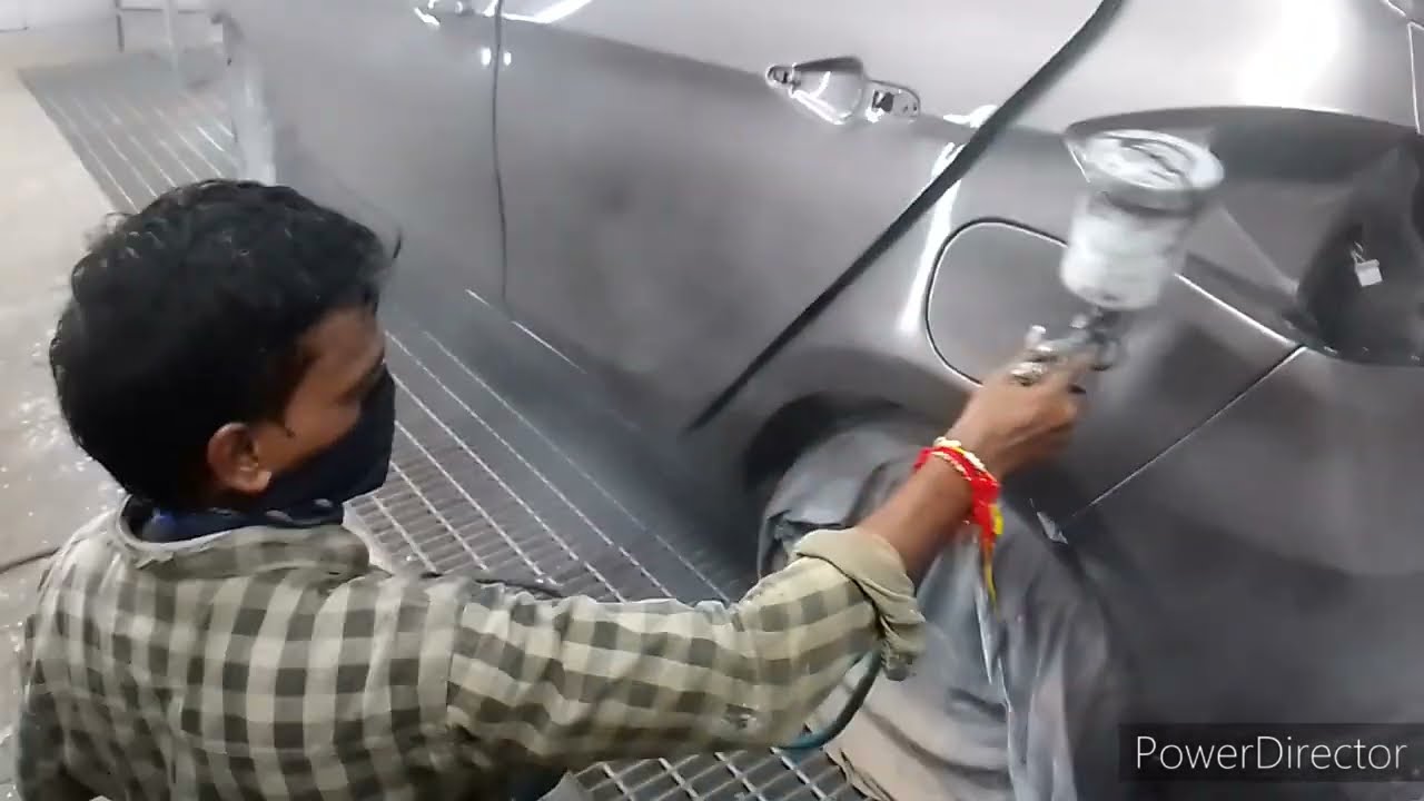 Hamne 2017 model TATA Tiago car ko dent paint kar akdam new bna diya  8433060875 Agra UP