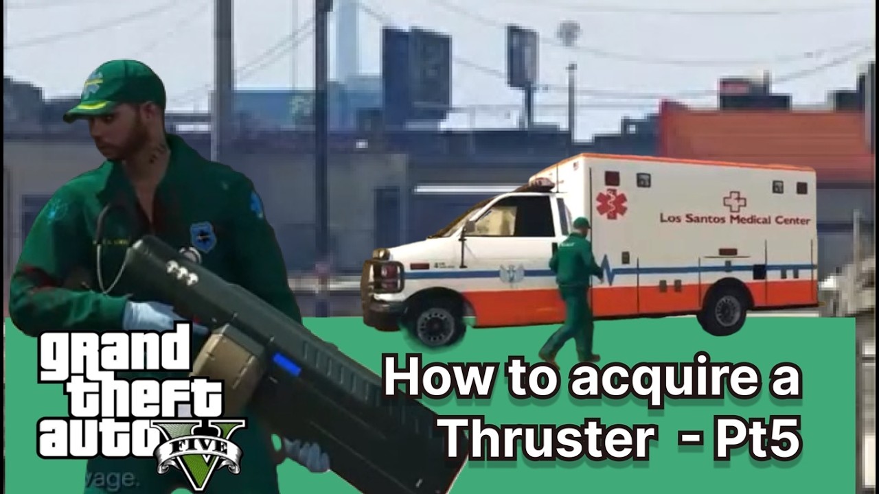 GTA 5, How to acquire a Thruster  pt5, Dead courier