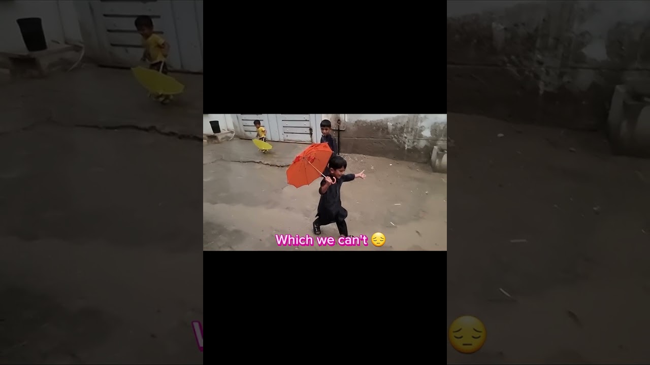 First seasonal rain 🌧 in Quetta City. Lovely weather... Kids are enjoying their childhood.