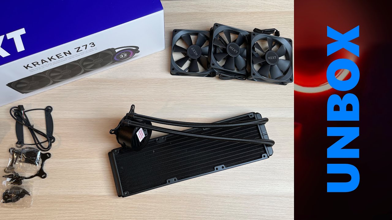 Quick unbox | NZXT Kraken Z73 | 360mm Liquid Cooler with LCD Display | 4K