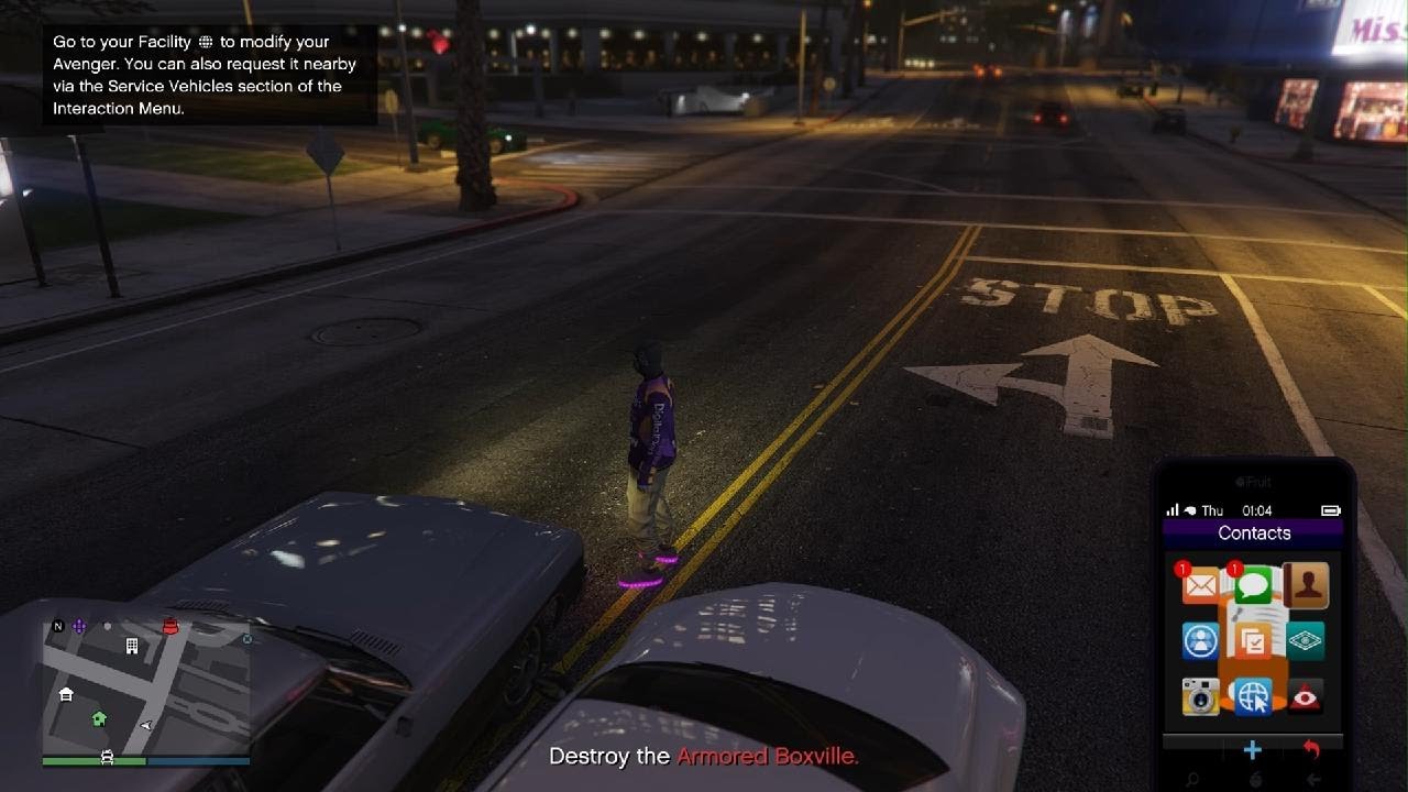 Grand Theft Auto buying a avenger