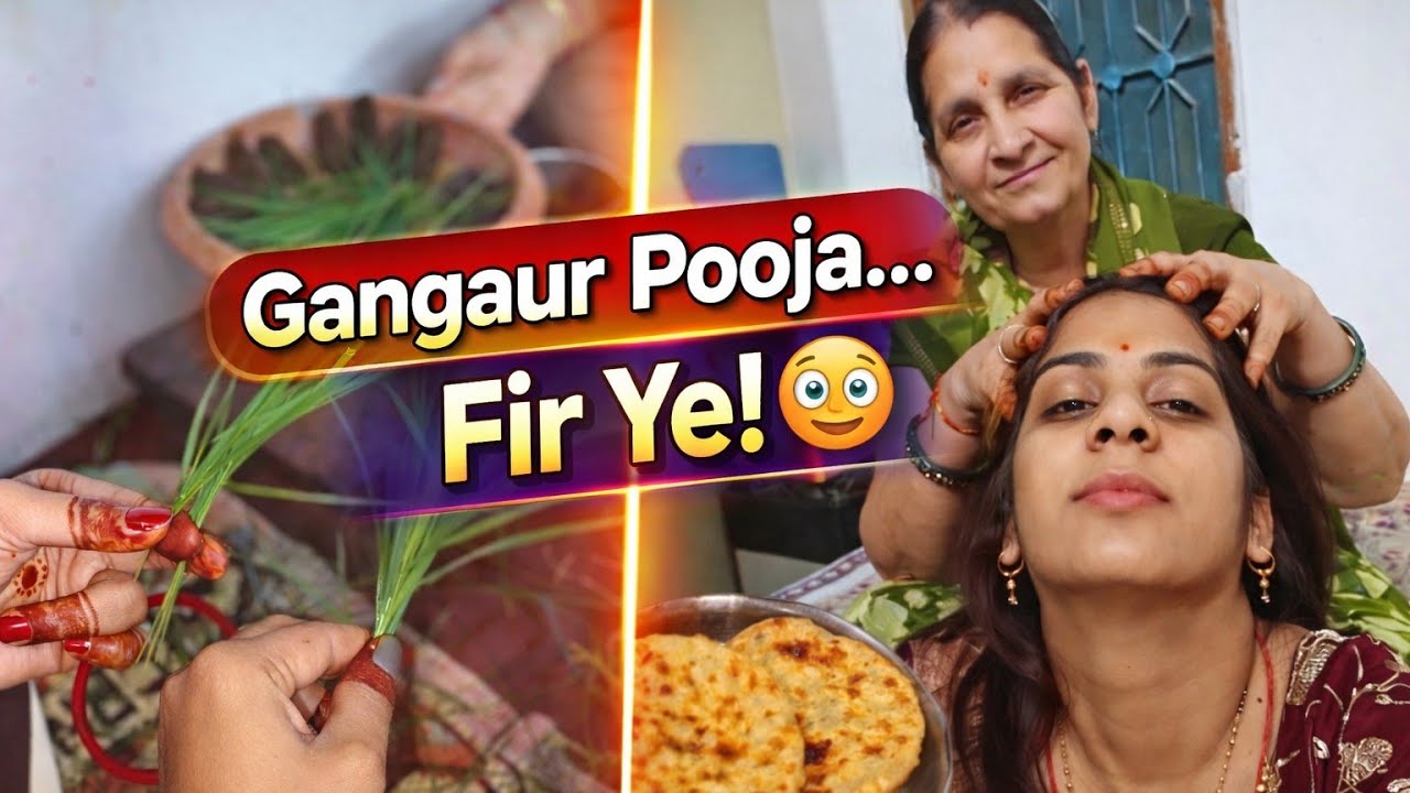 Subah Gangaur Pooja… Fir Poora Din Holi Ki Dhok! 😳 | Village Life Vlog