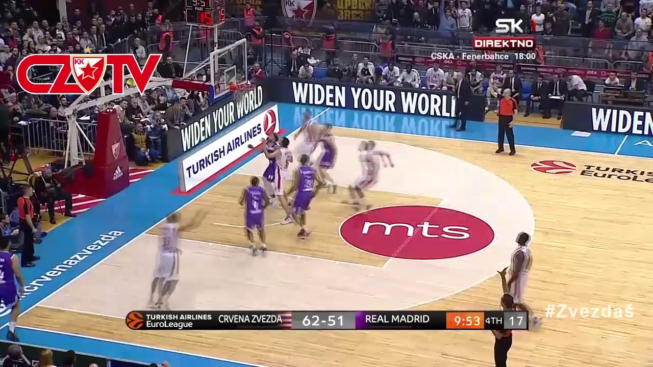 Igrač utakmice : Marko Simonović | Crvena zvezda mts : Real Madrid,Euroleague 14 Kolo