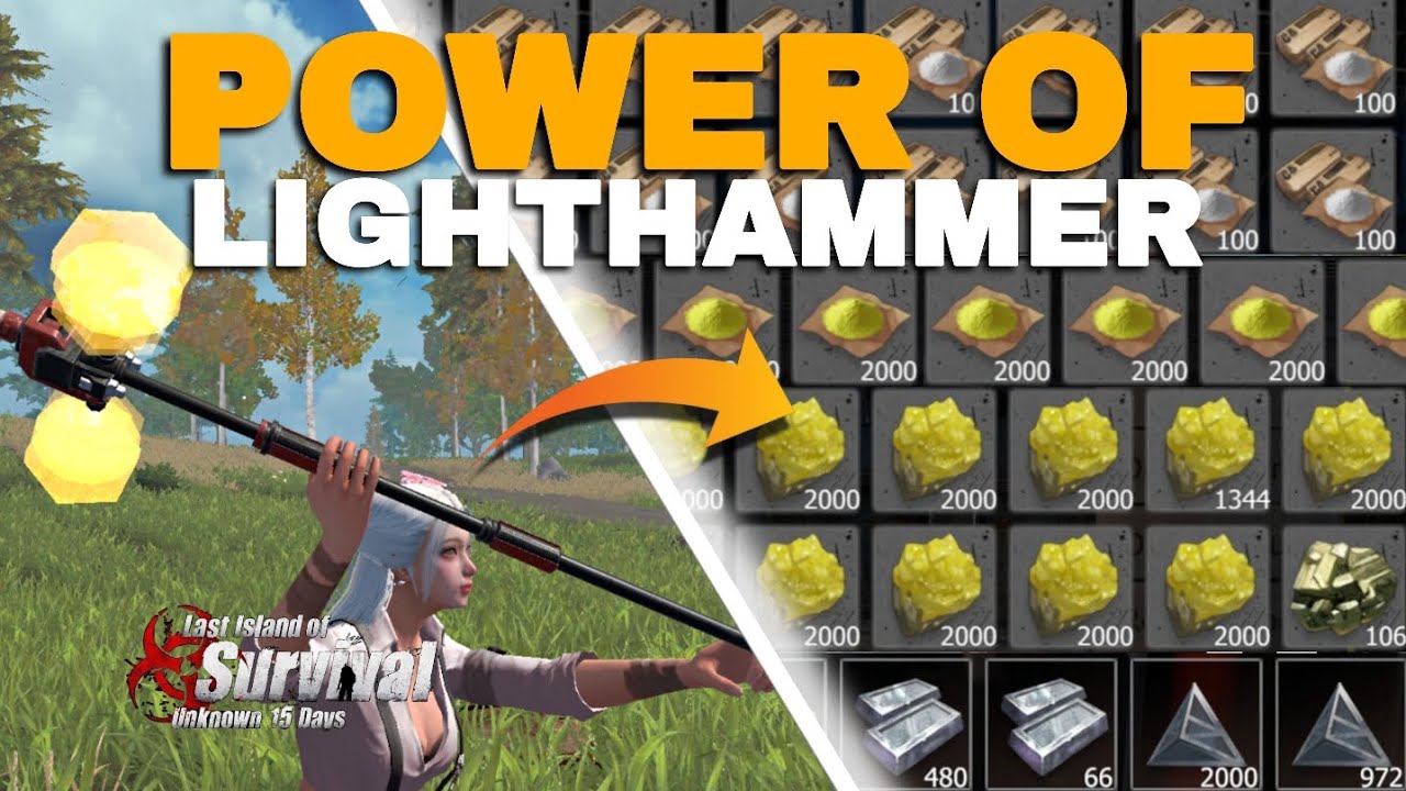 The power of LIGHTHAMMER | Duo Life Last Island of Survival