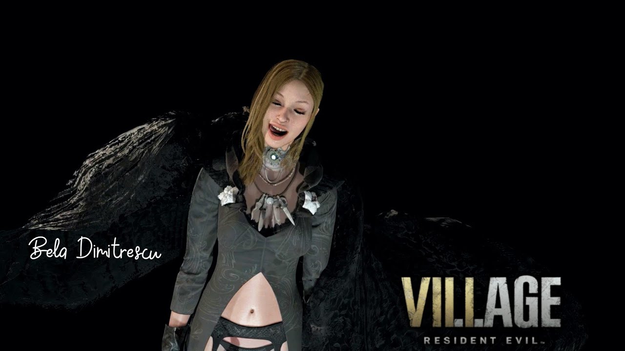 Beautiful Bela Dimitrescu Human Model Viewer Animation And Expression in Resident Village Mod