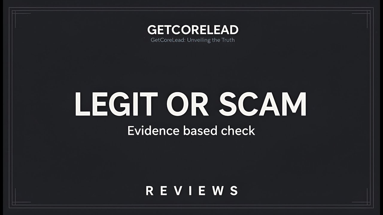GetCoreLead reviews 📊 LEGIT or SCAM? Simple Analytics, Clean Interface, Fast Execution
