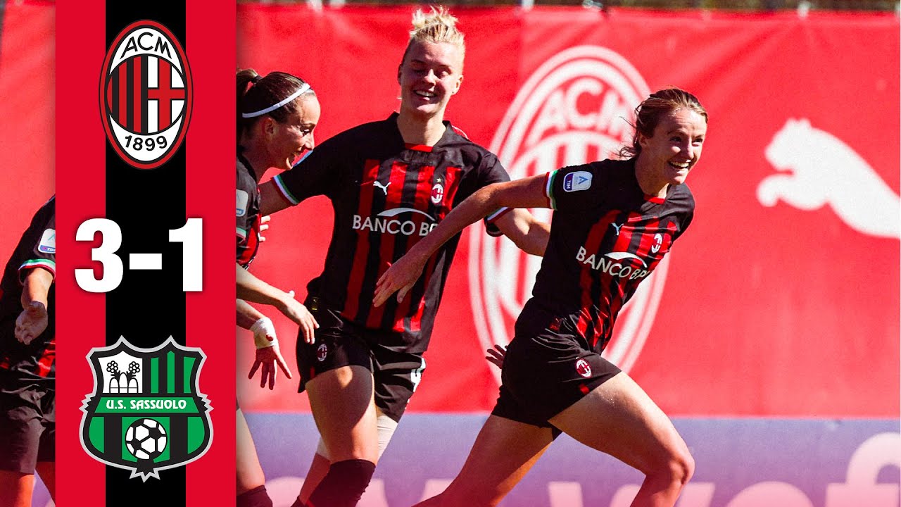 The Rossonere claim their first win | AC Milan 3-1 Sassuolo | Highlights Women's Serie A