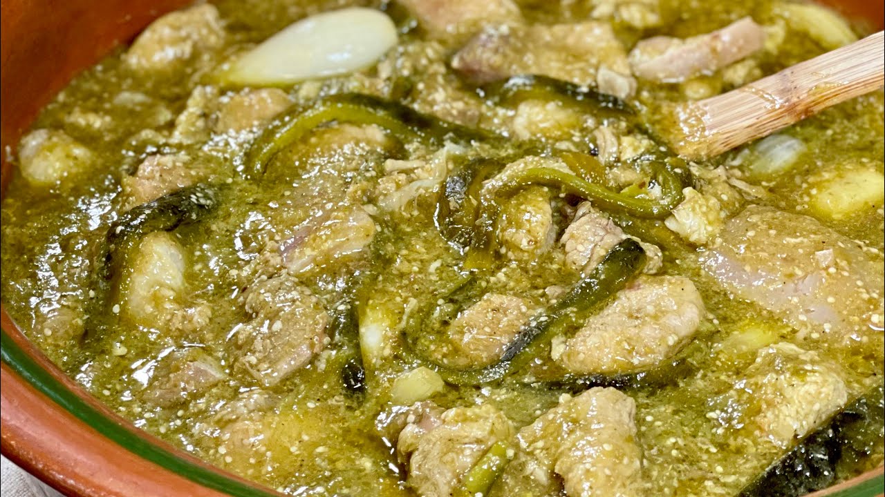RECETA NUNCA ANTES VISTA DE PUERCO EN SALSA RANCHERA CON RAJAS / GUISADO DE PUERCO / CERDO EN SALSA