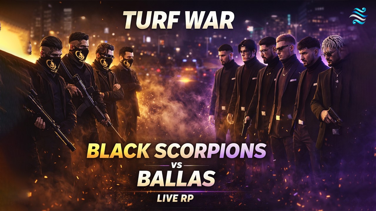 BLACK SCORPIONS vs BALLAS 🔥 TURF WAR | SAMATVA RP LIVE | #blackscorpion #samatvarp