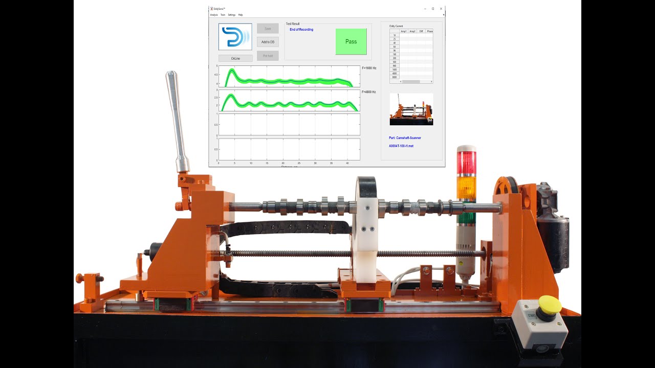 EddySonix&reg; Camshaft Eddy Current Scanner
