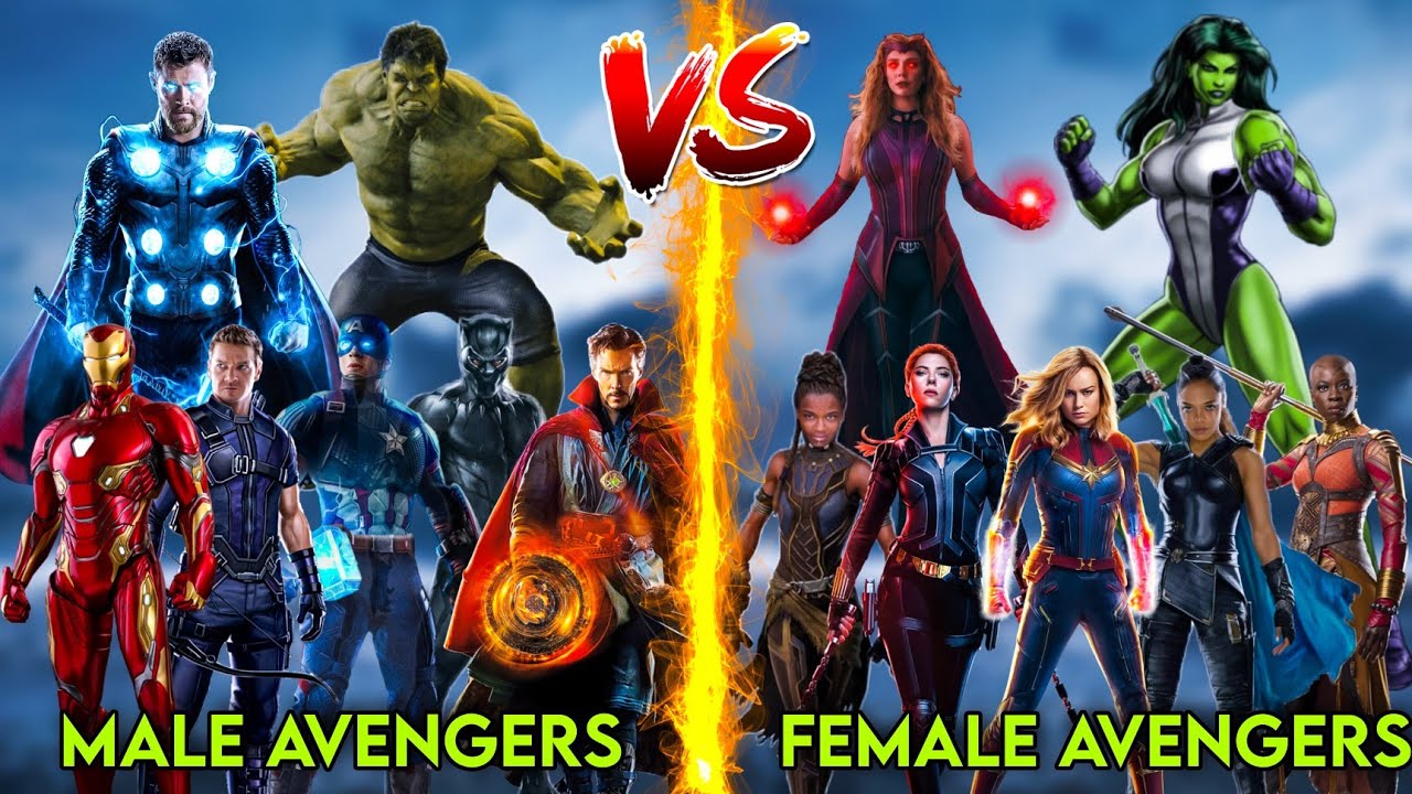 Male Avengers Vs Female Avengers / Marvel Boys Vs Marvel Girls / Hindi