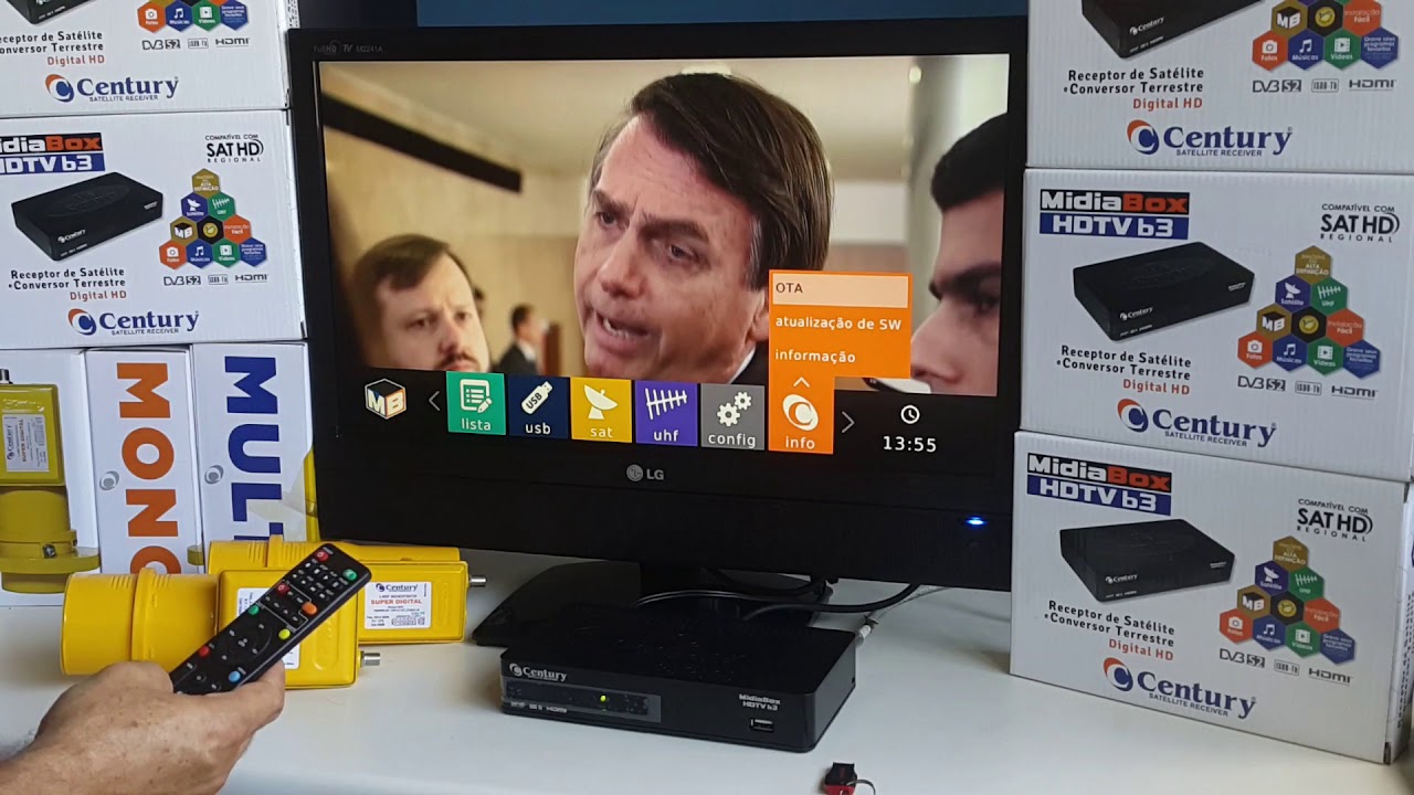 Configurações Mídia Box B3 Century