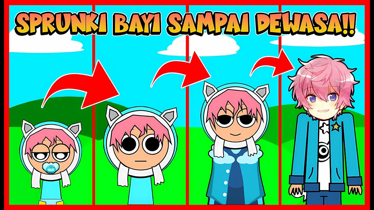 ATUN & MOMON BERMAIN SPRUNKI BAYI SAMPAI DEWASA !! Feat 