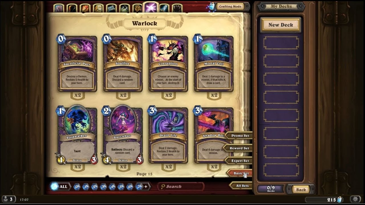 GFBR's Hearthstone Guides - Warlock Starter Deck