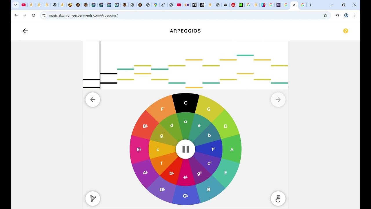 Arpeggios Full song (A good harp and piano melody)