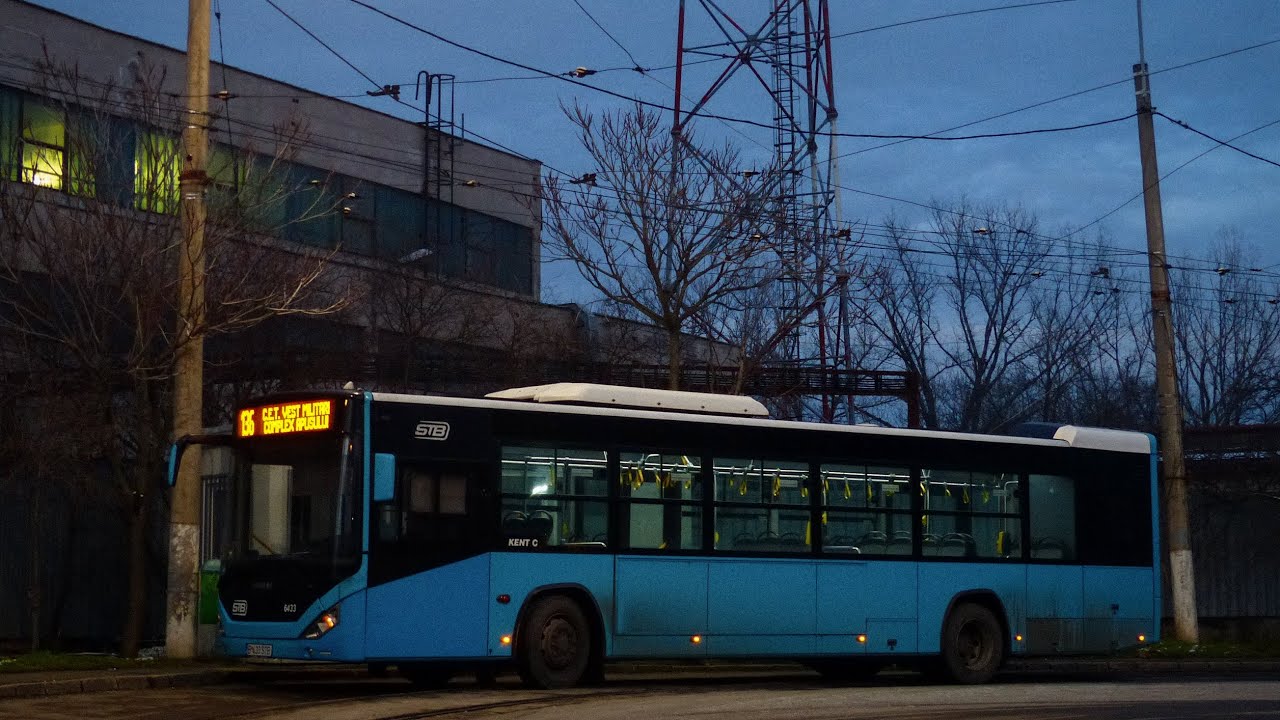 Calatorie cu Otokar Kent C12 6433 pe linia 136, in ultima zi de circulatie a acesteia (9.01.2026).