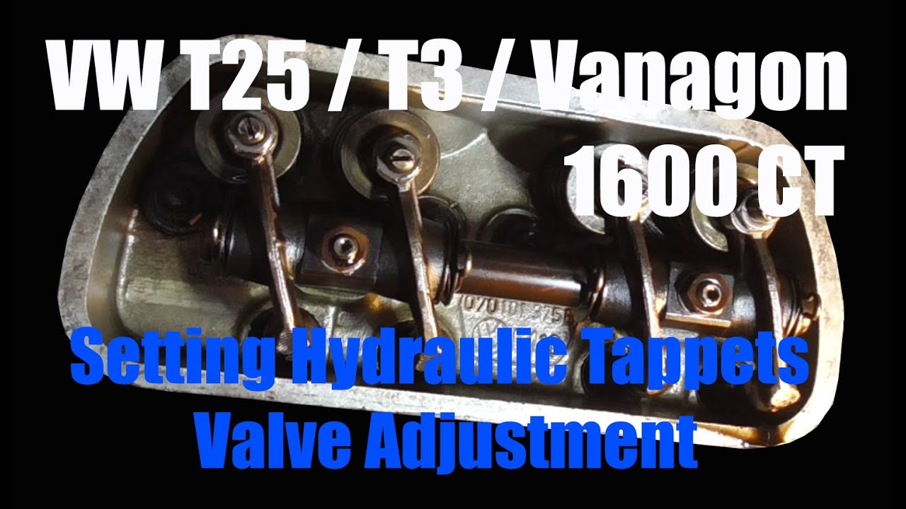 VW T25 T3 1600 CT Set Hydraulic Tappets Valve Clearance 1600 CT Aircooled Engine