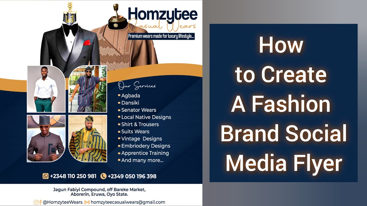 How to Create a Fashion Brand Social Media Flyer