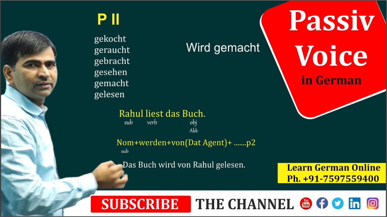 Passive voice in German | German Grammar in Hindi | Important Rules & Useful Examples | Learn German