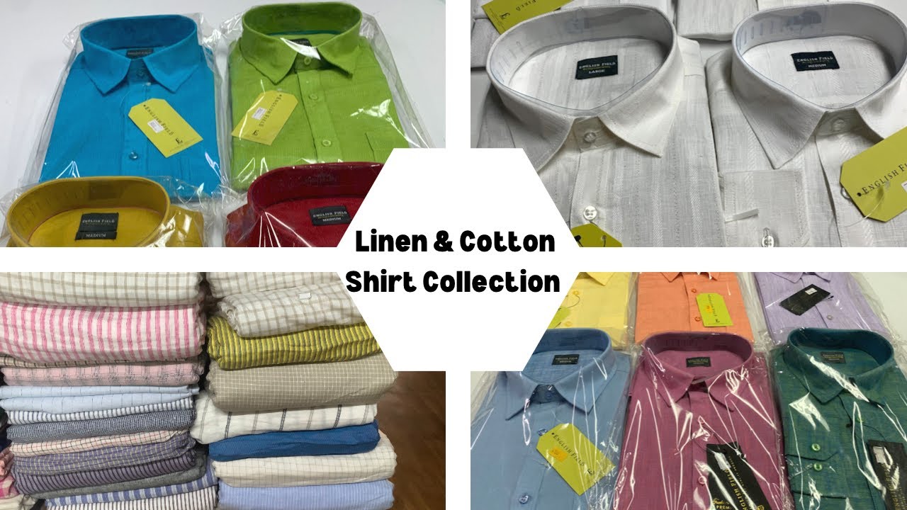 Linen & Cotton Shirt Collection || The Linen Shop, T G Export , Erode