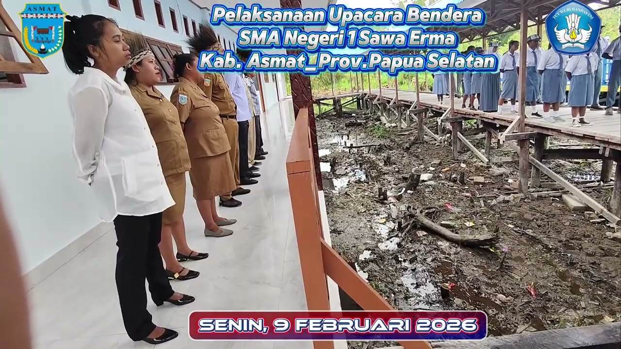 Upacara Bendera SMA Negeri 1 Sawa Erma_Senin, 9 Februari 2026