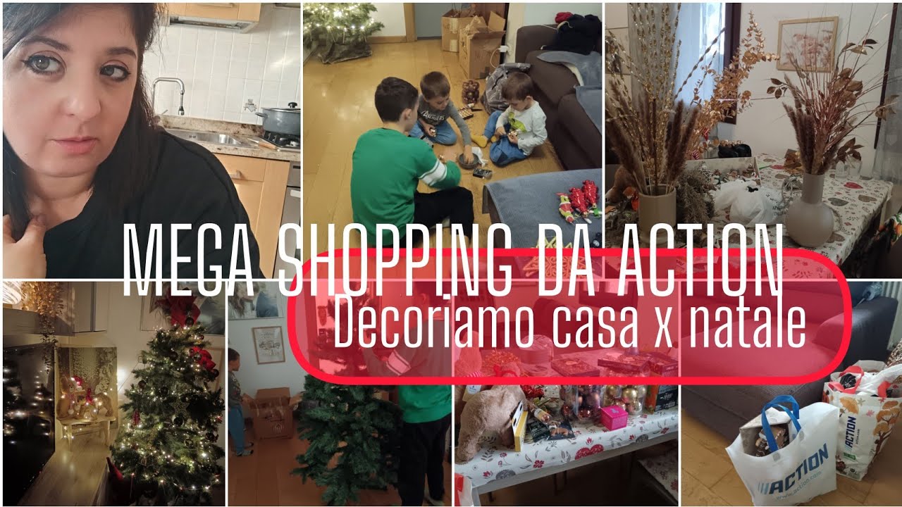 MEGA SHOPPING NATALIZIO DA ACTION | Decorazioni casa insieme x natale 