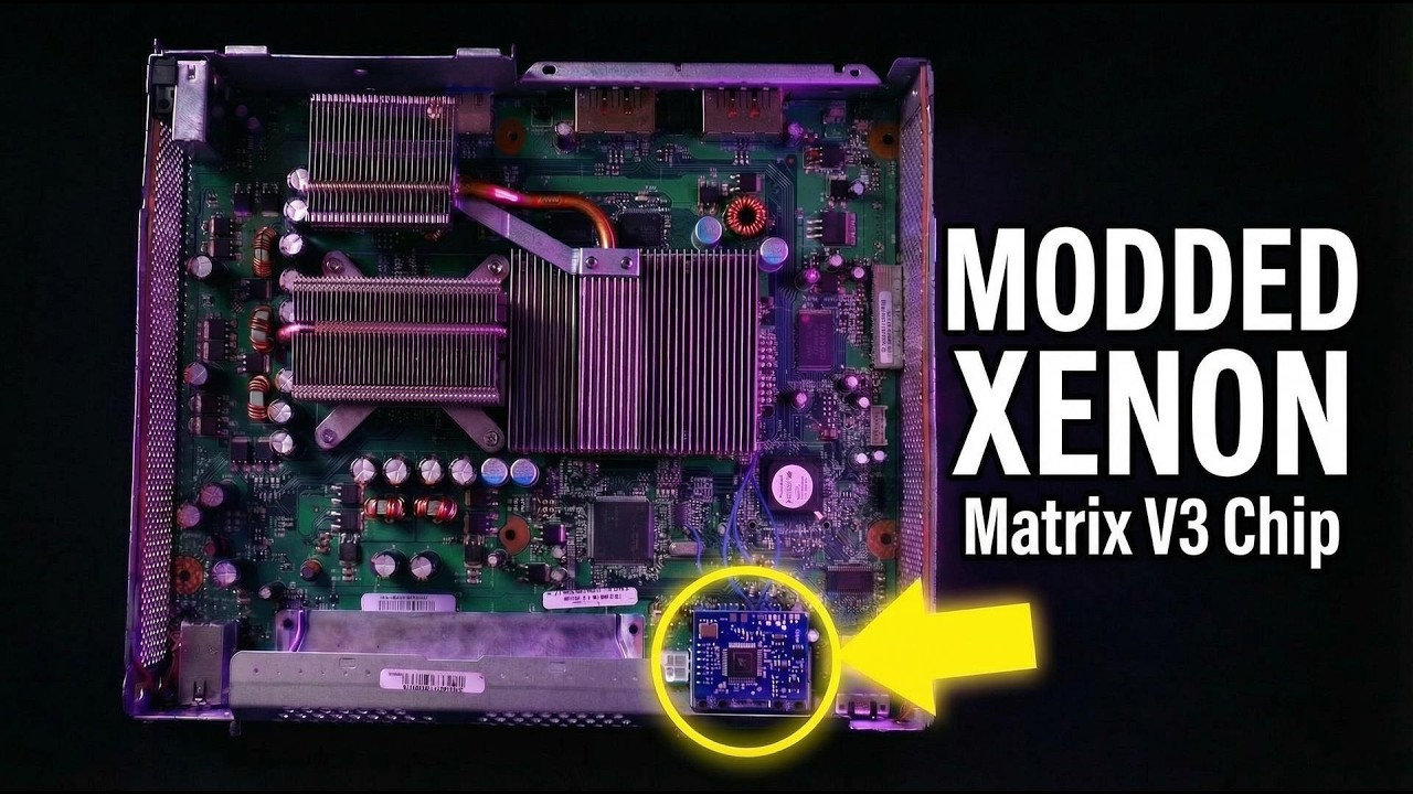 Modding a Xenon Xbox 360 (Matrix V3 + Purple LEDs)