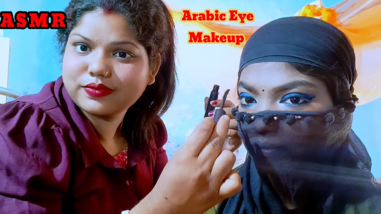 ASMR~ 1St Time Doing My Sister Arabic Eye Makeup (100% Relaxing)