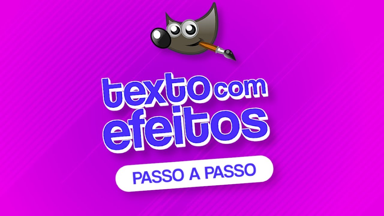 Como Aplicar Diferentes Efeitos no GIMP: 5 Efeitos De Texto no GIMP
