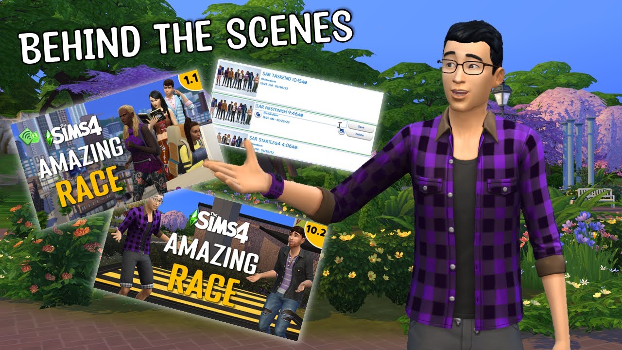 BEHIND THE RACE | Watch how I made the Sims Amazing Race!