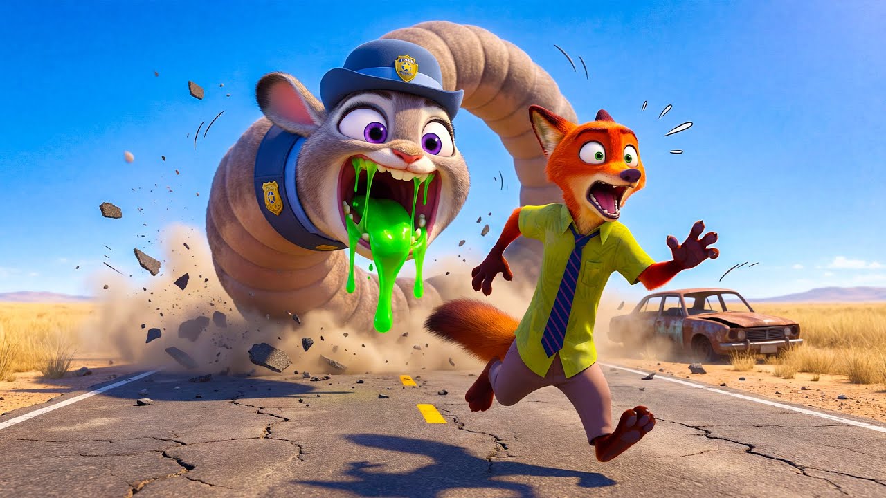 😱🐰 Judy Become: WORM HYBRID | VS GREEN APPLE CURE 🔥
