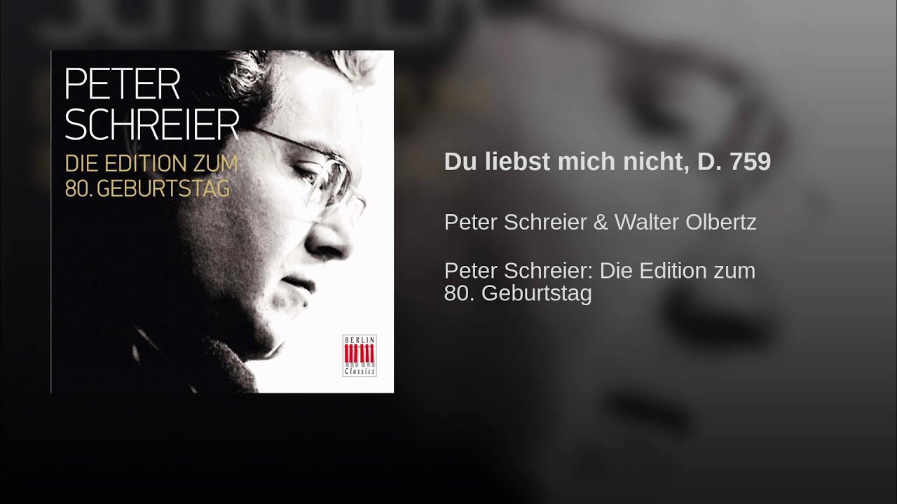Du liebst mich nicht, D. 759
