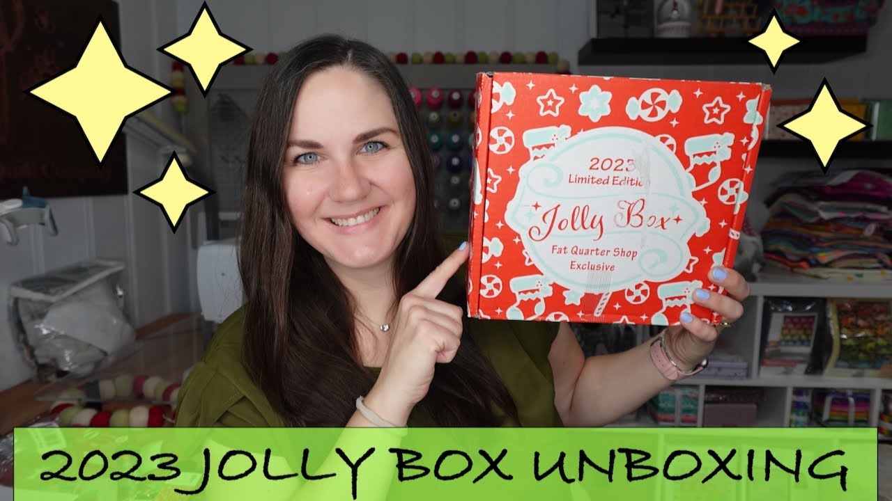 Распаковка JOLLY BOX 2023 | Магазин FAT QUARTER | Ограниченный тираж праздничной подписки