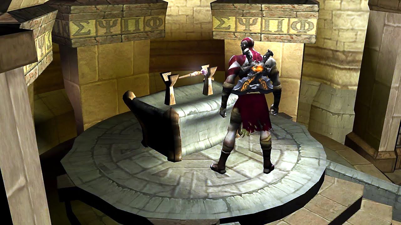 God of War 1 Remastered PS5 - Kratos acquires The Handle of Atlas (4K ULTRA HD) GOW
