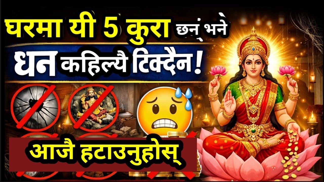 घरमा यी ५ कुरा छन् भने धन कहिल्यै टिक्दैन! आजै हटाउनुहोस्!