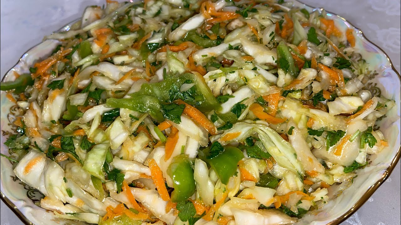 KƏLƏM SALATI PƏHRİZDƏ OLANLAR ÜÇÜN/ CABBAGE SALAD