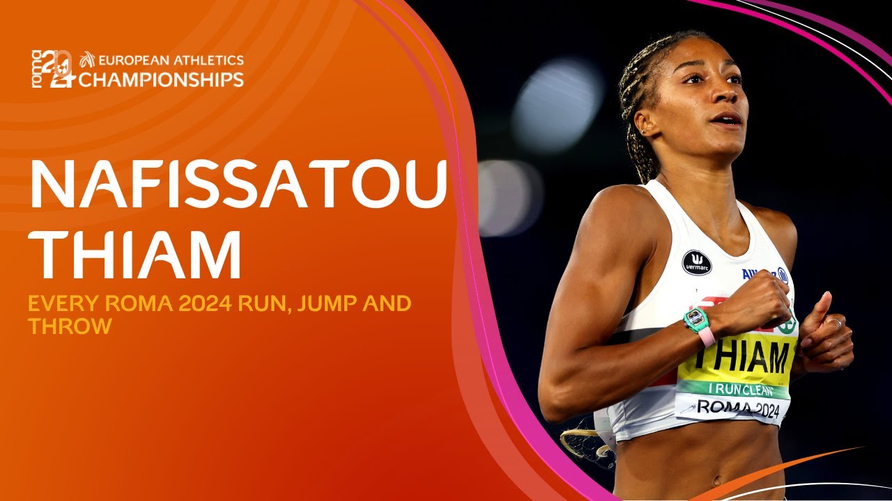 Heptathlon LEGEND! 👑 Nafissatou Thiam 🇧🇪 Every run, jump and throw | Roma 2024