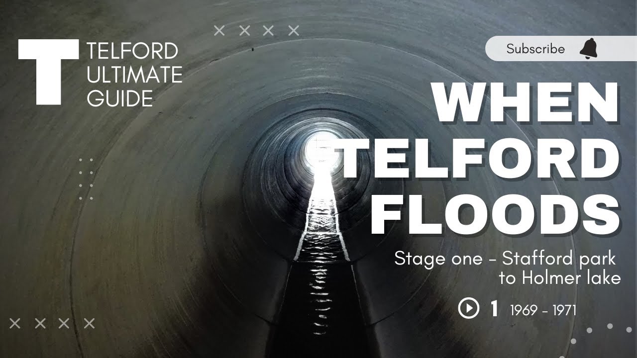 When Telford Floods - Culvert - Walkthrough - Stafford Park to Holmer lake Storm drain