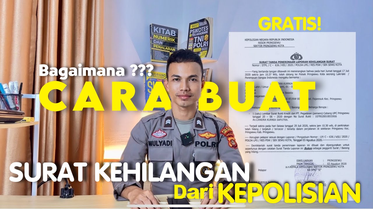 CARA BUAT SURAT KEHILANGAN DI KANTOR POLISI, INILAH PERSYARATANNYA 😊
