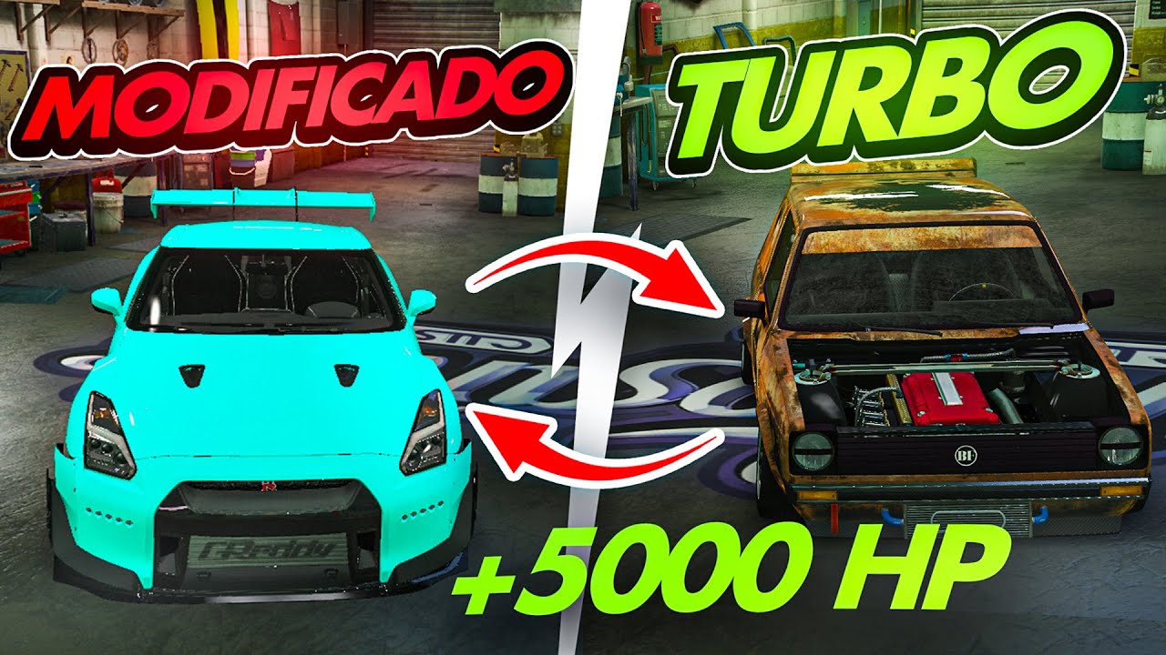 Modifico un Auto Chatarra Con Piezas de UN GT-R MODIFICADO Gta RP