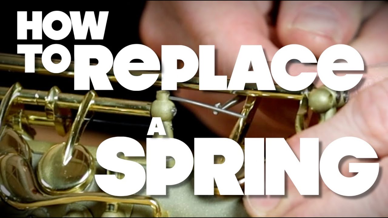 How to Replace a Spring on a Saxophone