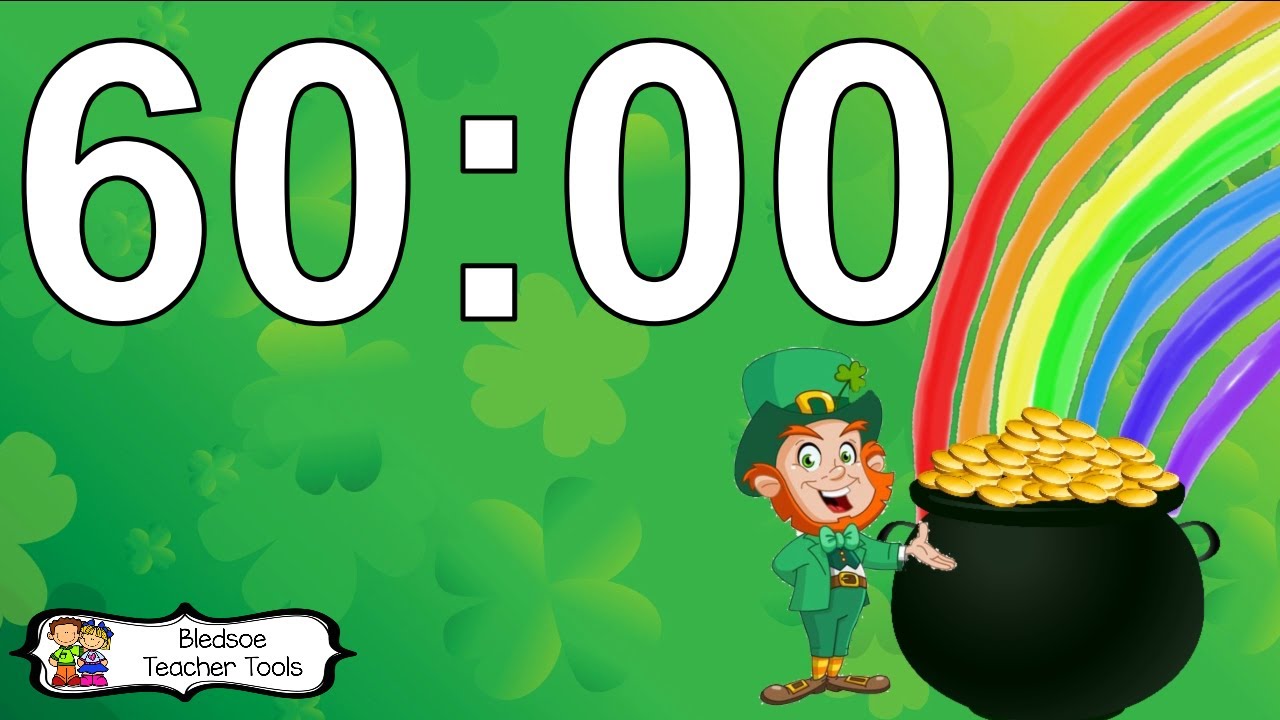 60 Minute Shamrock Timer with Music