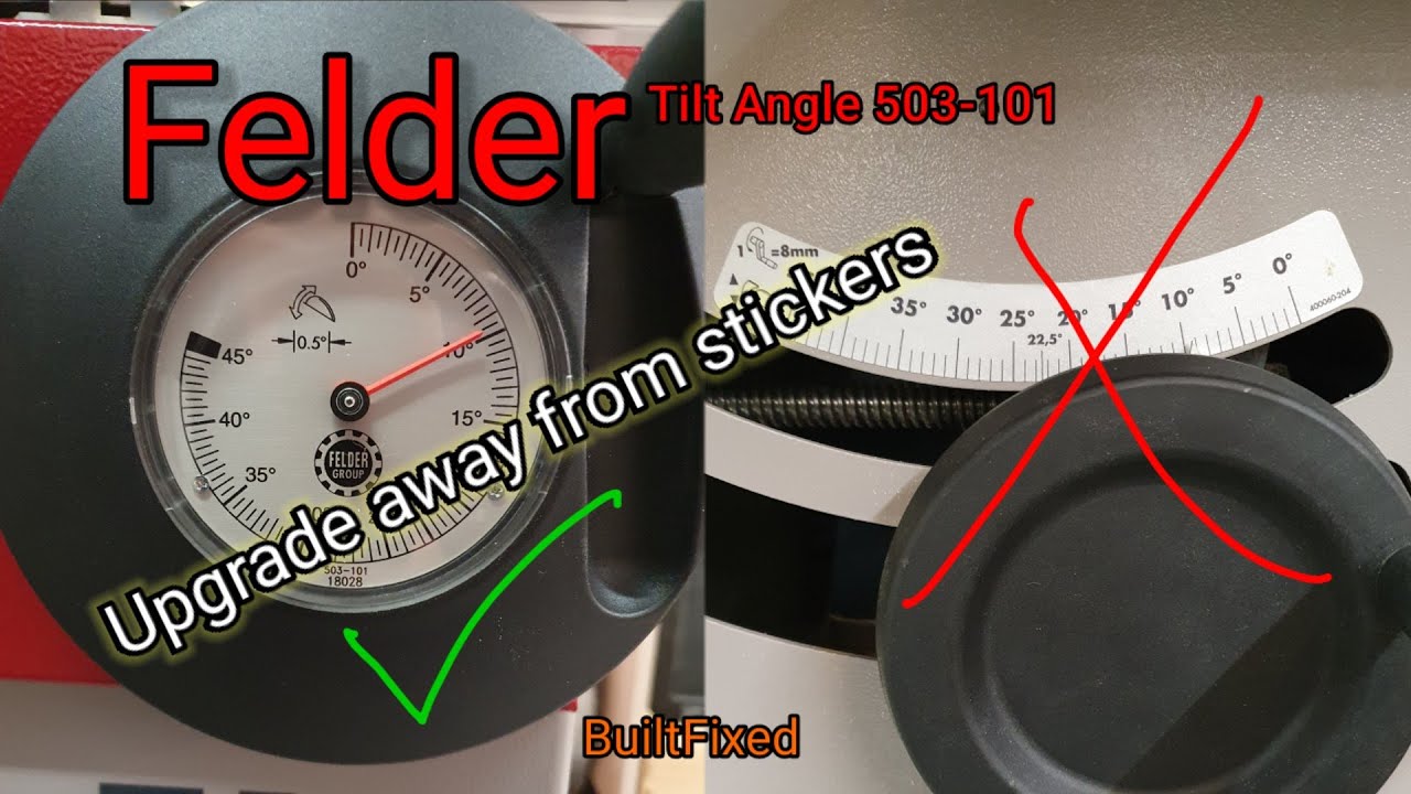 Felder Hammer saw tilt angle indicator
