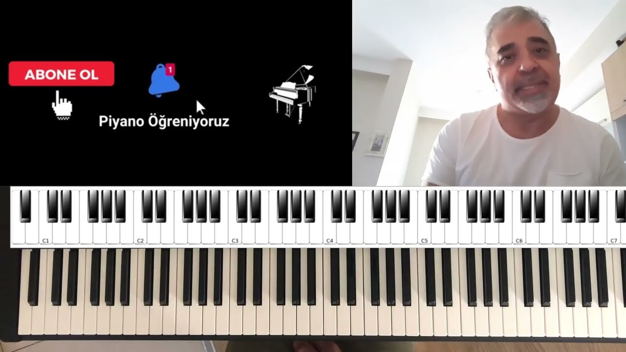 Selvi Boylum Al Yazmalım --Piyano Öğreniyoruz 🎷 🎹 🎺- Göksel Canerli