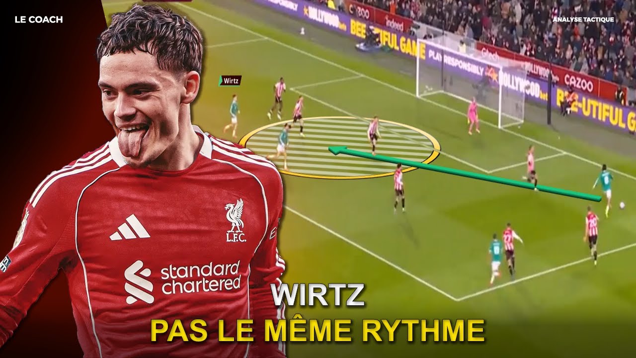 Pourquoi Florian Wirtz n’est pas à l’aise avec le rythme de la Premier League