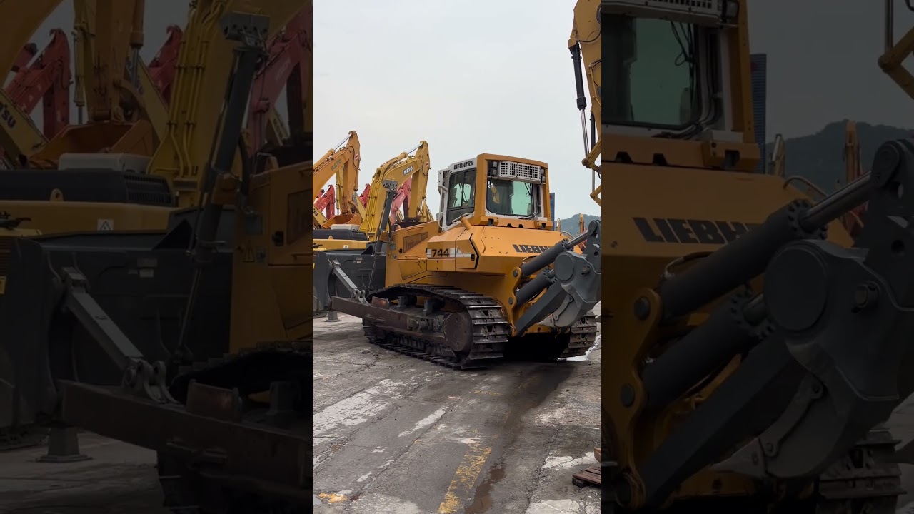 Used Liebherr bulldozer with a mounted soil loosening device#usedexcavator #heavyequipment #ripper
